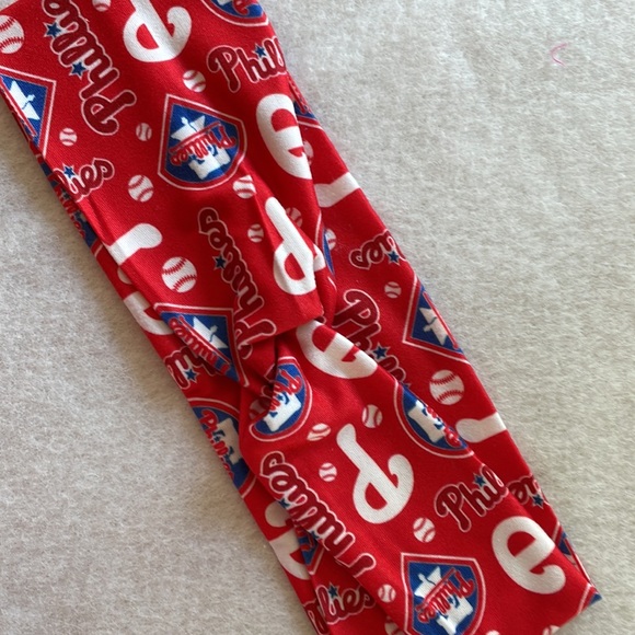 Set of Handmade Phillies and Eagles Inspired Front Twist Headbands - Picture 2 of 5